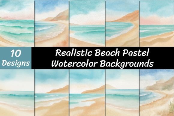 Beach Pastel Watercolor Backgrounds: A Designer's Guide