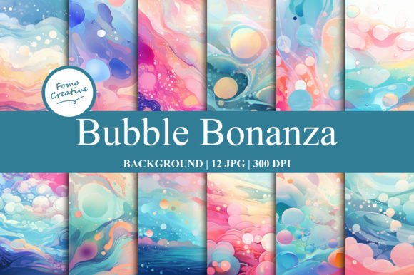 Bubble Bonanza Backgrounds: A Playful Burst of Digital Creativity