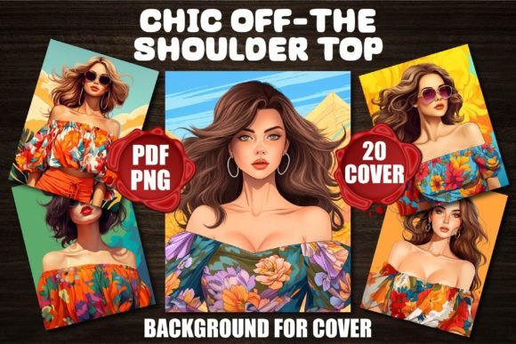 Chic Off-the-Shoulder Top Backgrounds for Your Projects