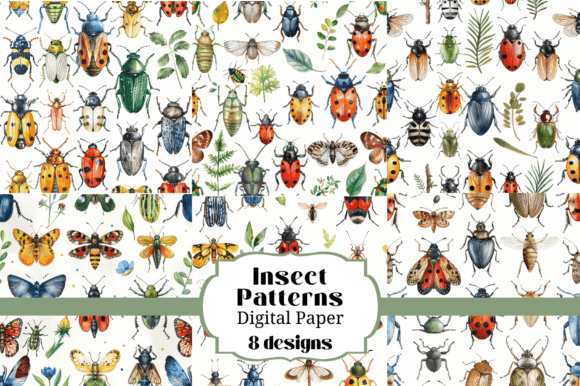 Creative Uses for 8 Seamless Insects Background Patterns