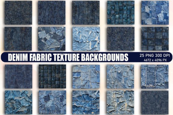 Denim Texture Backgrounds: Authentic Fabric Design Assets