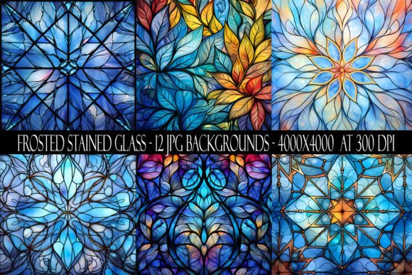 Elevate Projects with Frosted Stained Glass Backgrounds
