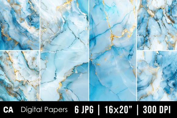 Elevate Your Projects with Abstract Blue Marble Texture Backgrounds