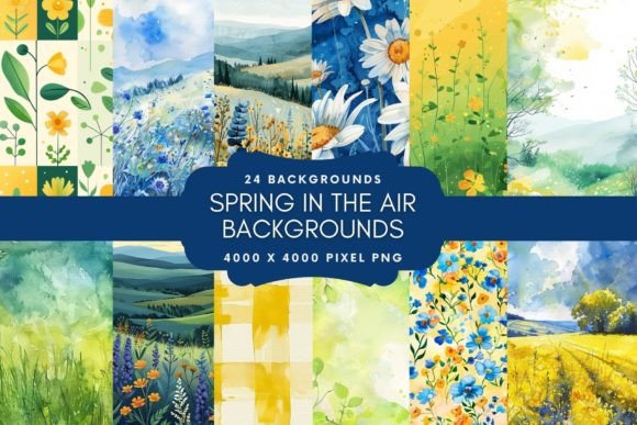 Embrace the Season: Watercolor Spring Backgrounds for Creative Projects