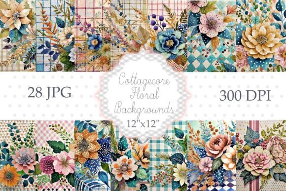 Enchanting Cottagecore Floral Backgrounds for Your Projects