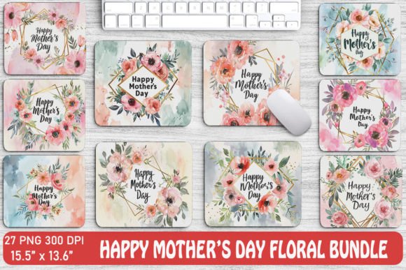 Happy Mother's Day Floral Backgrounds for Elegant Designs