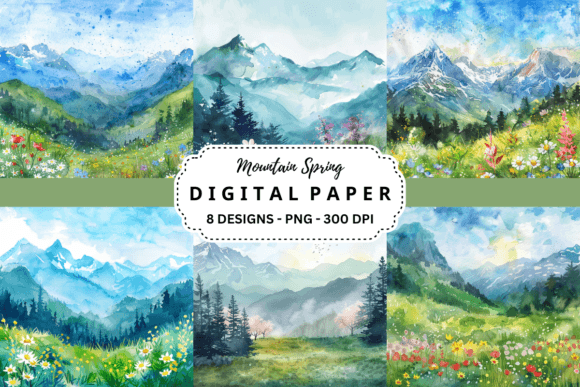 Mountain Spring Backgrounds: Fresh Visuals for Modern Projects