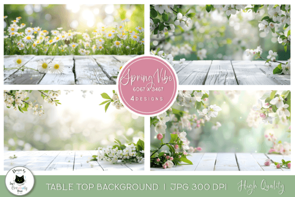 Spring Flowers Table Top Backgrounds: Your Digital Garden