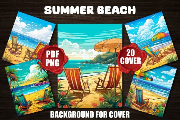 Summer Beach Backgrounds for Covers
