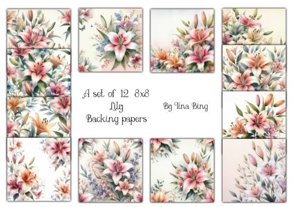 Unleash Creativity with Lily Backgrounds and Graphic Expression