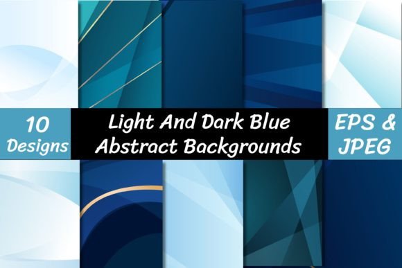 Unlocking Creativity with Dark and Light Blue Abstract Backgrounds