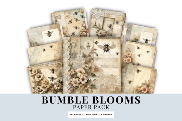 Vintage Charm for Modern Crafts: The Bumble Blooms Collection
