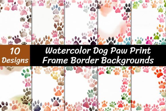 Watercolor Dog Paw Print Backgrounds: A Designer's Guide